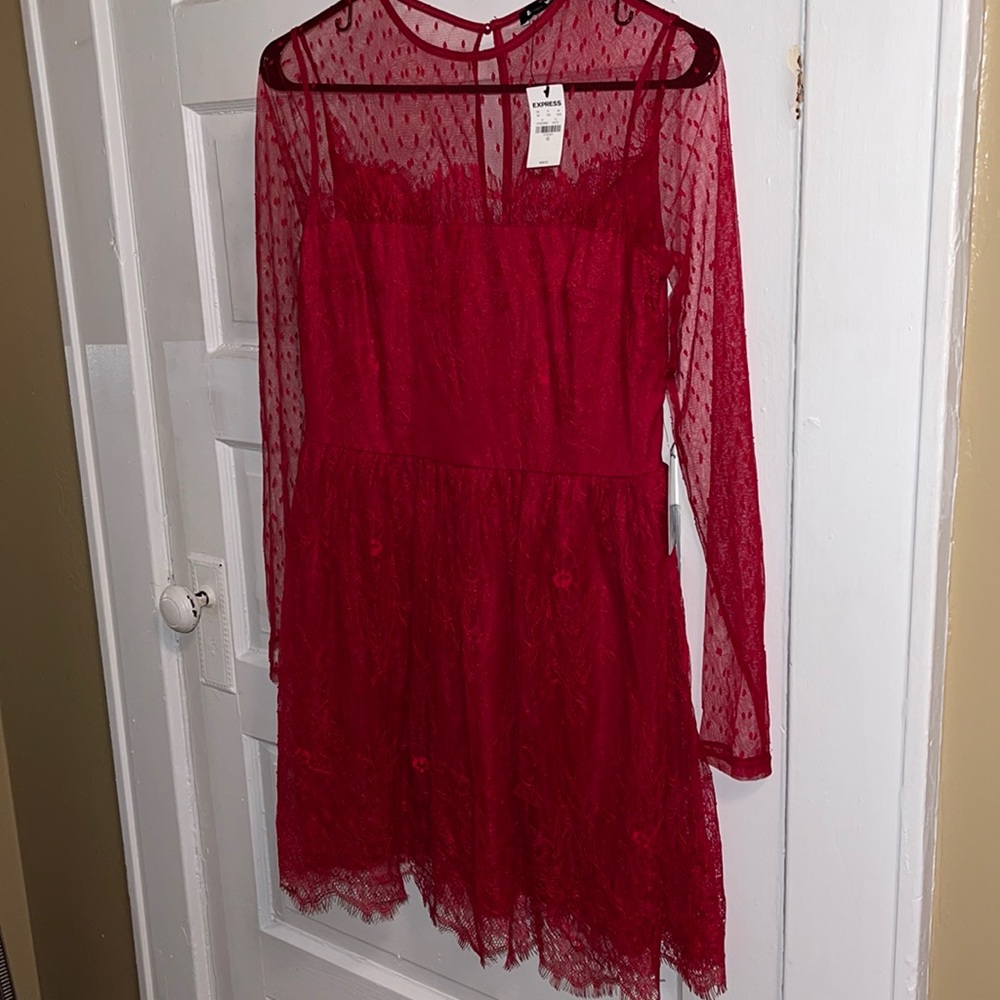 Levels long sleeve mini dress